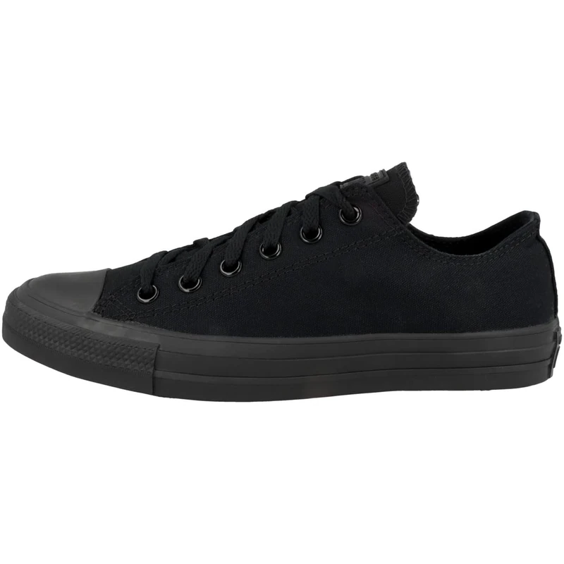 Converse All Star Low Trainers Black Mono Canvas - 7 UK