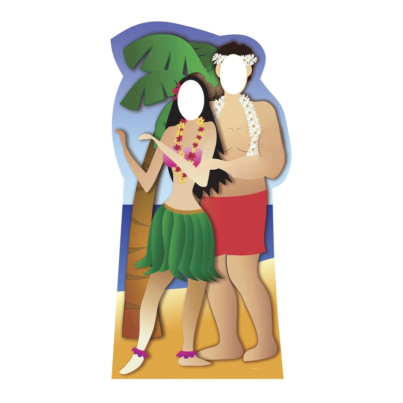 Star Cutouts Cut Out of Hawaiin Couple Stand-in