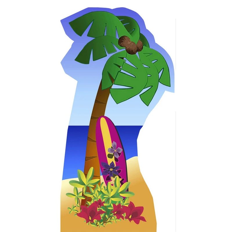 Star Cutouts Cut Out of Palm Tree
