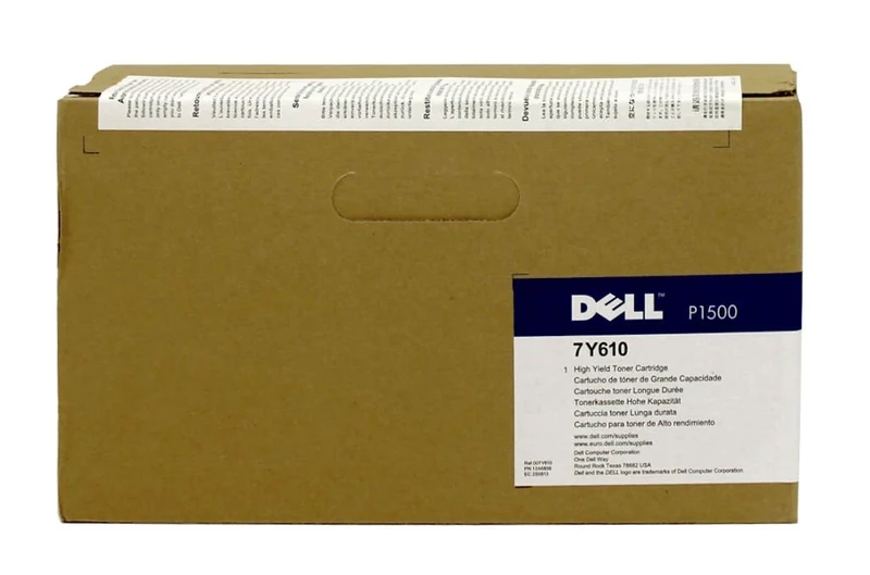 Dell High Capacity Black Use and Return Toner Cartridge for Dell P1500 Laser Printer (Yield 6,000 Pages)