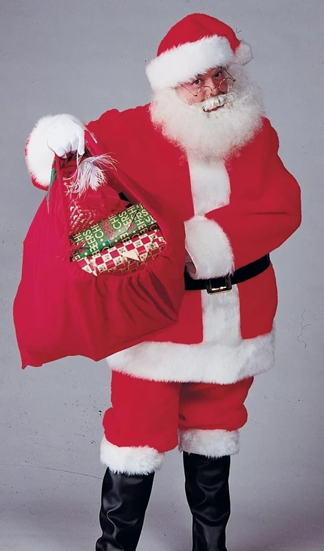 Rubies 2364NS Official Regal Plush Santa Suit Father Christmas Costume, Adult, Standard Halloween, World Book Day