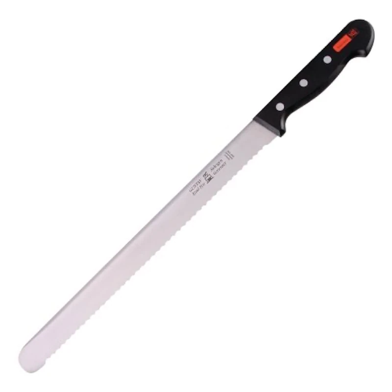 Gustav Emil Ern L027 Slicer, Serrated, Riveted Handle, Black,12(L)"