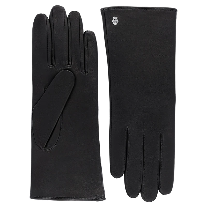 Roeckl Women's Classic Wool Mittens, Black (000), 8 (Manufacturer size: 8)
