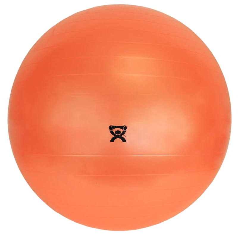CanDo Exercise Ball, non-slip, inflatable, orange, 120cm