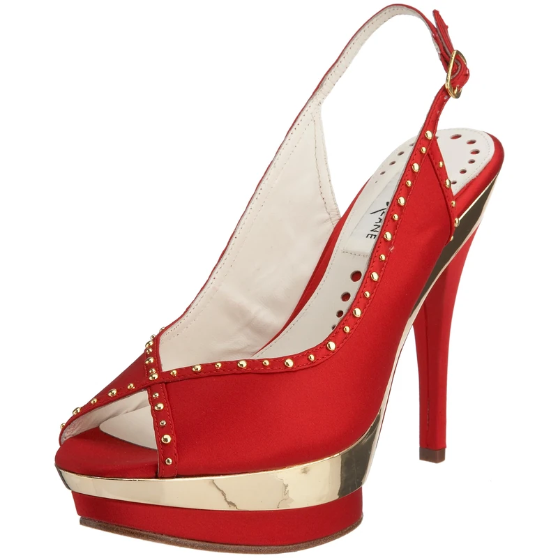 Siena Xzane Women's Firenze Slingback Heel Red 54416C 5 UK