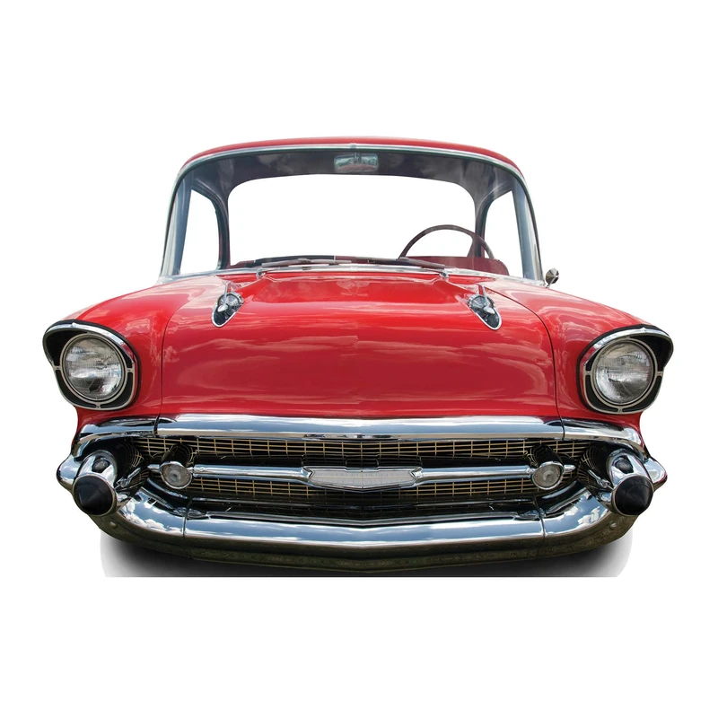 Star Cutouts Small Red Car Stand-In Cardboard Cutout – Racing Theme Kids Party Decoration, Interactive Photo Prop & Event Fun