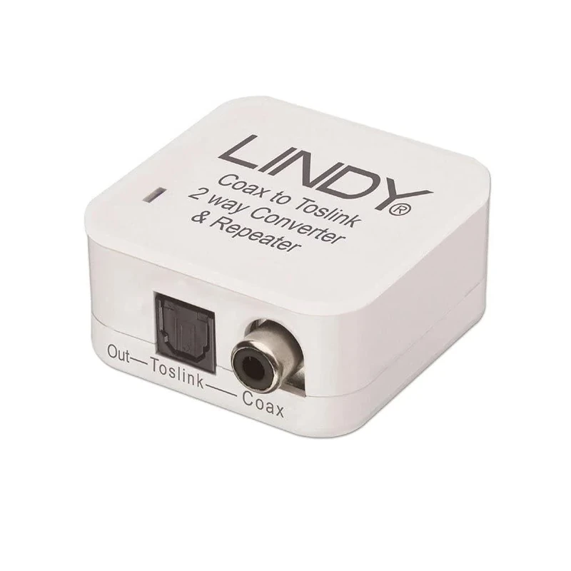 Lindy SPDIF Digital/Toslink Audio DAC Converter - Optical to 3.5mm Adapter, Digital to Analog Audio Converter, Optical to RCA/USB to SPDIF, Analog to Digital Converter