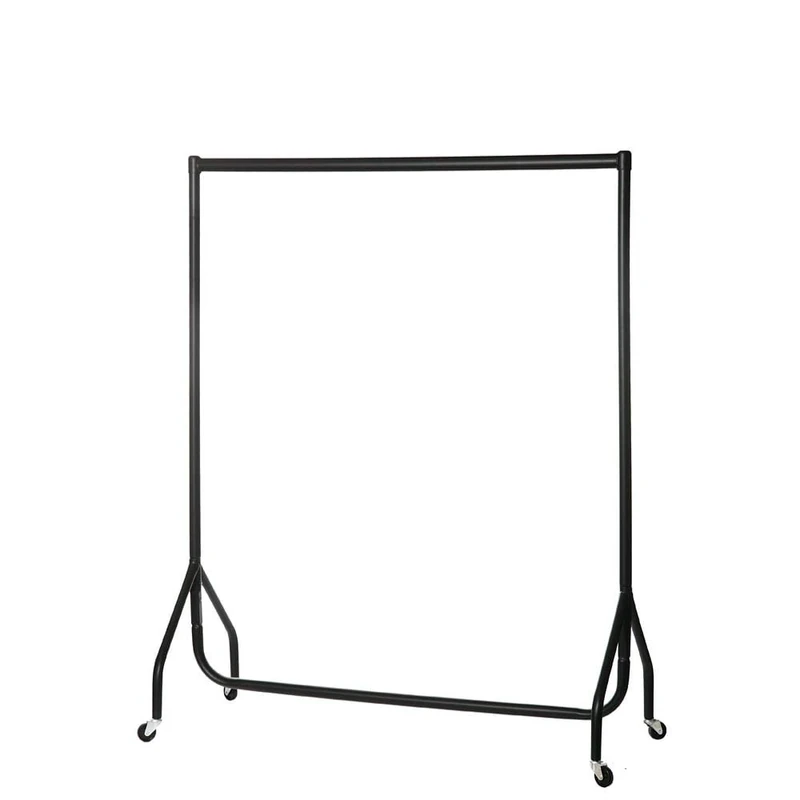 The Shopfitting Shop Heavy Duty Clothes Rail Garment Rail 4ft Long x 5ft High Metal Storage Hanging Rack