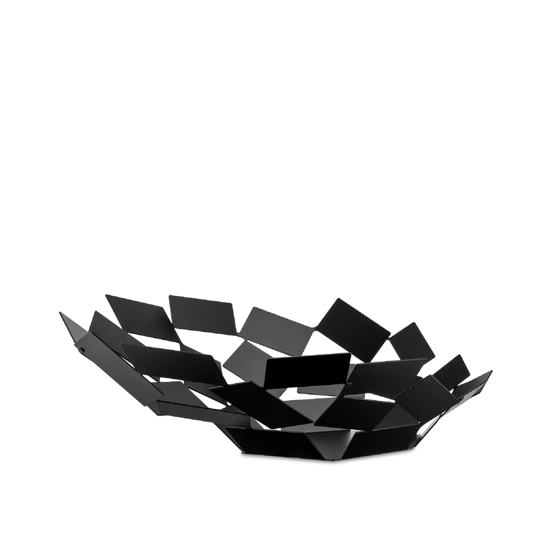 Alessi La Stanza dello Scirocco MT03 B - Centrepiece in Steel Coloured with Epoxy Resin, Black