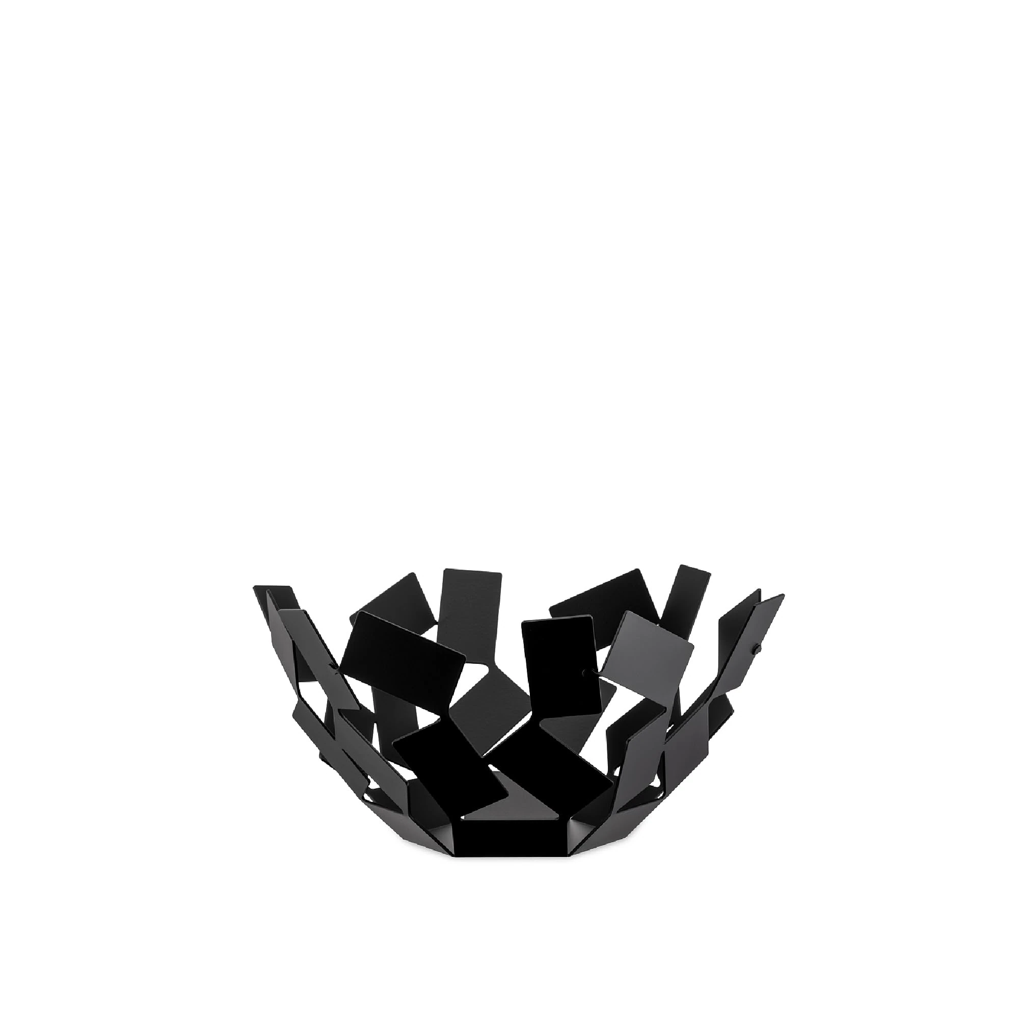 Alessi MT02 B La Stanza Dello Scirocco Fruit Holder, 18/10 Stainless Steel, Black, 27.3 x 12.7 x 27.3 cm