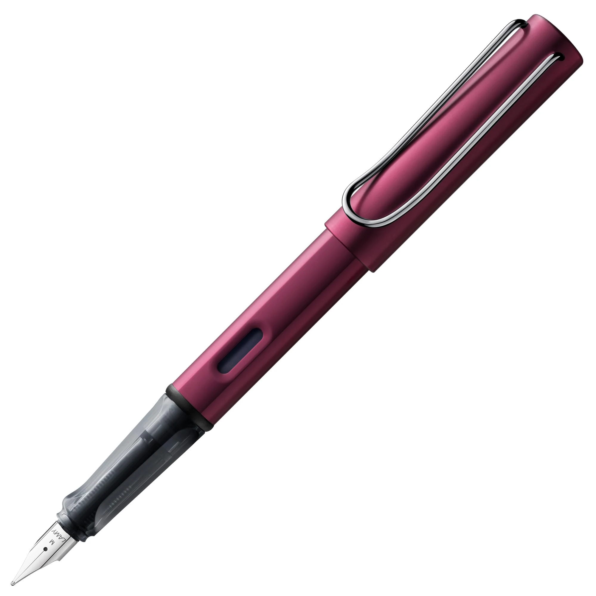 LAMY AL-star black purple - Fountain Pen with ergonomic grip & polished steel nib in size M - lightweight aluminum body - including LAMY T 10 blue cartridge - Right-Handed