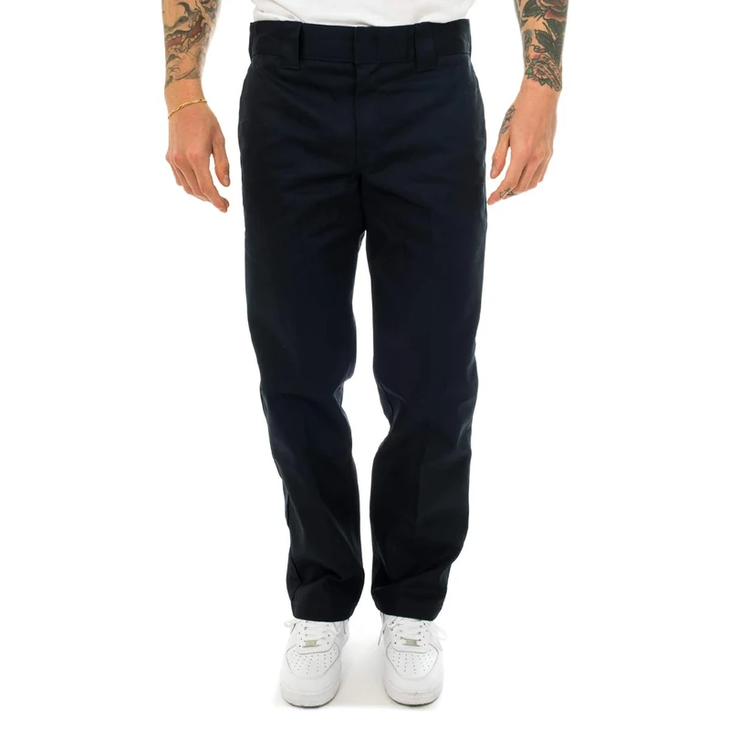 Dickies Men's S/Stght Pant Workwear Trousers, Blue (Dark Navy), 42 UK