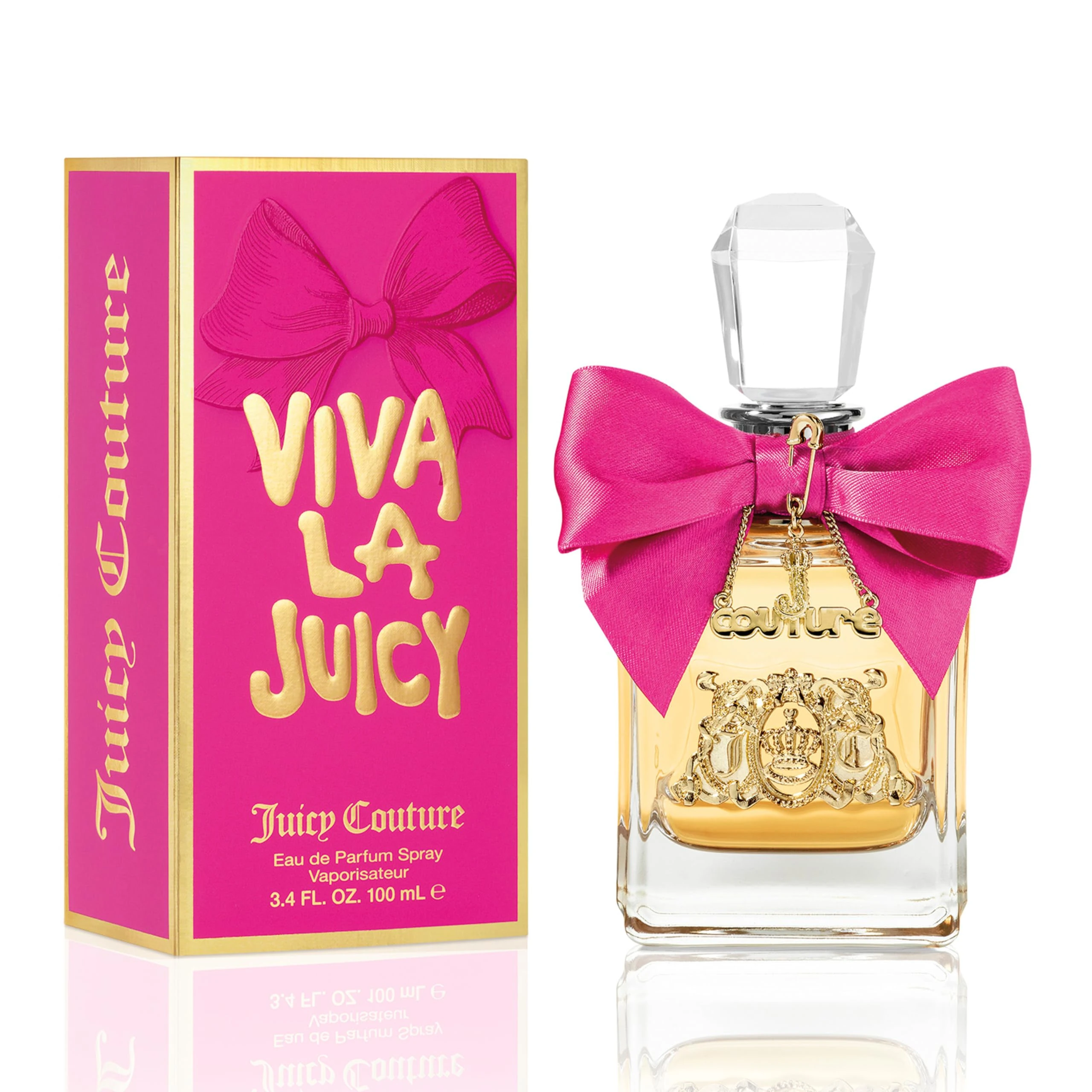 Juicy Couture Viva La Juicy Eau de Parfum Spray, 100ml, Amber Gourmand Fruity Fragrance, Luxury Perfume for Women