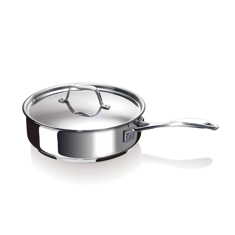 Beka Chef Stainless Steel Sauté Pan with Lid 24 cm