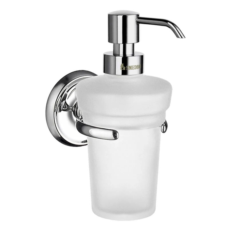 SMEDBO SME_K269 Smedbo Villa Soap Dispenser, Polished Chrome, 8.5 x 11.2 x 23.4 cm, Silver