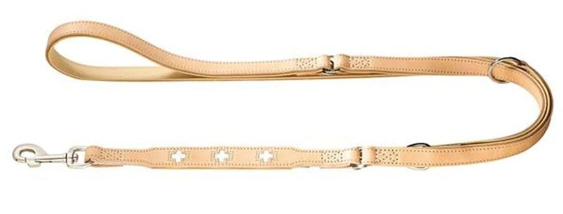 Hunter Swiss Pale Leather Training Lead, Large, Brown