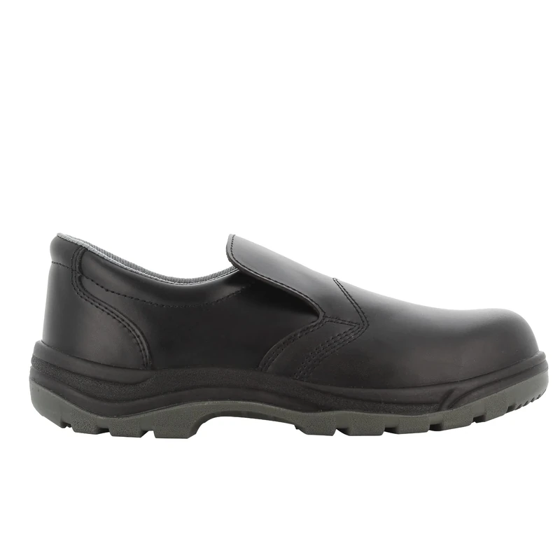 SAFETY JOGGER Slip-On Leather Clog - X0600 – Steel Toecap S3 Safety Shoe for Men or Women, Puncture Resistant, Anti-Slip Work Shoe, Ideal for Kitchen, Manufacturing and Food Industry, 5 UK, Black