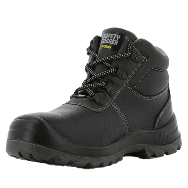 SAFETY JOGGER Bestboy Work Shoes for Men & Women, Steel Toe Cap, Anti-Slip, Puncture Resistant, Water & Oil Repellent, S3 Safety Footwear, Size UK 11 EU 46, Black