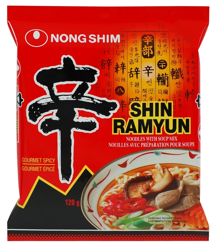Nong Shim Shin Ramyun Noodle Soup - Spicy 4.2oz.(pack of 5)