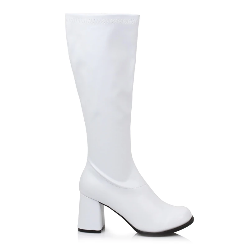 Ellie Shoes Women's Gogo Knee High Boot, White, 5 UK