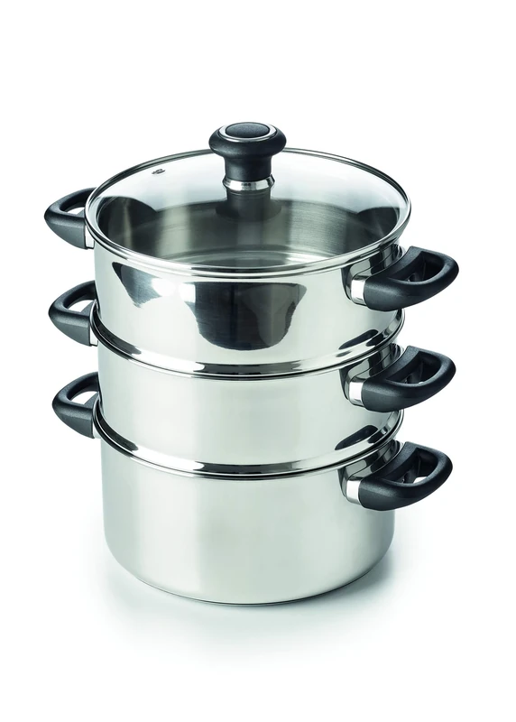 Beka Polo Stainless Steel Steamer Set with Glass Lid 24 cm