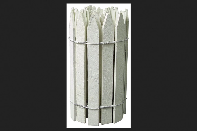 Greenes Picket Fence 16" X 12 ' White Bulk