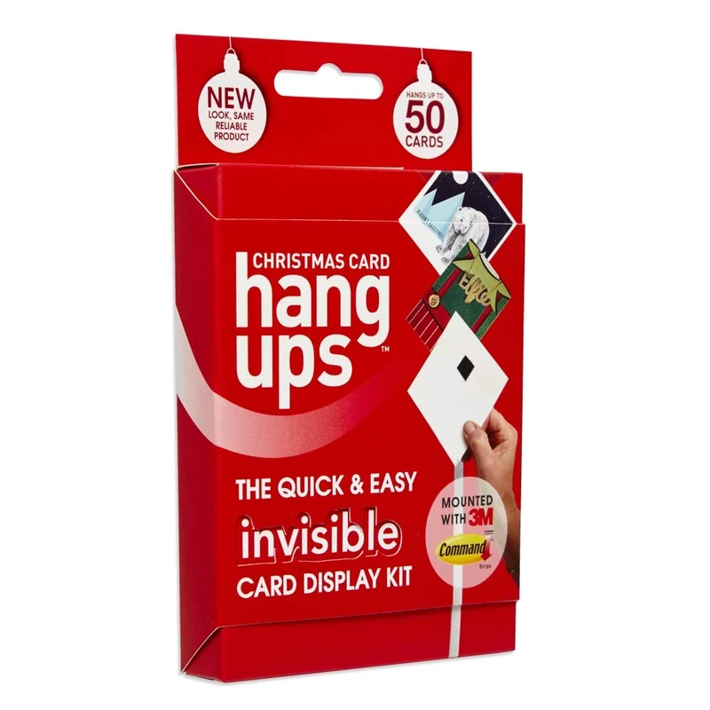 Hang Ups Christmas Card Display Kit with 3M Command Strips