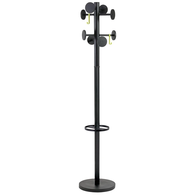 Alba Coat Stand, Metal, Black, One Size, PMSTAN3N