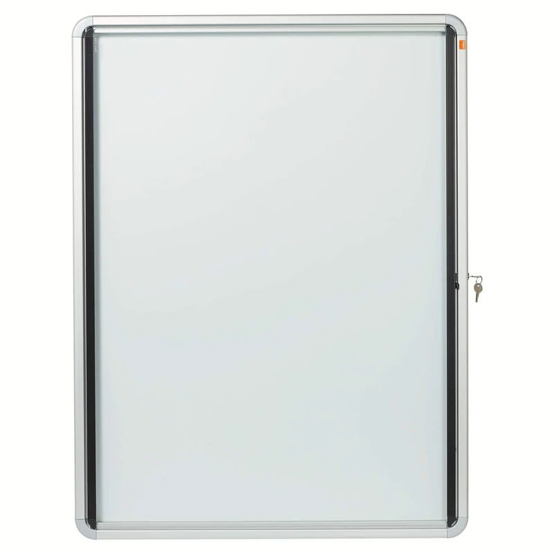 Nobo Outdoor Magnetic Lockable Notice Board 9 x A4, Premium Plus, White, 1902580