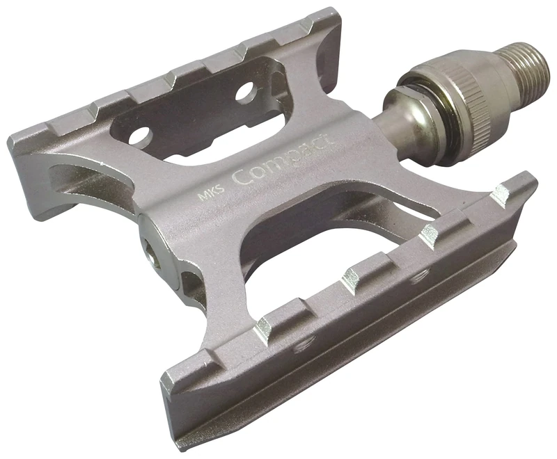 MKS Compact EZY City Pedal - Foldable and Lightweight Design for Easy Storage and Portability, High-Performance Aluminum Construction, Non-Slip Grip Surface, Ideal for Urban Commuting and Travel