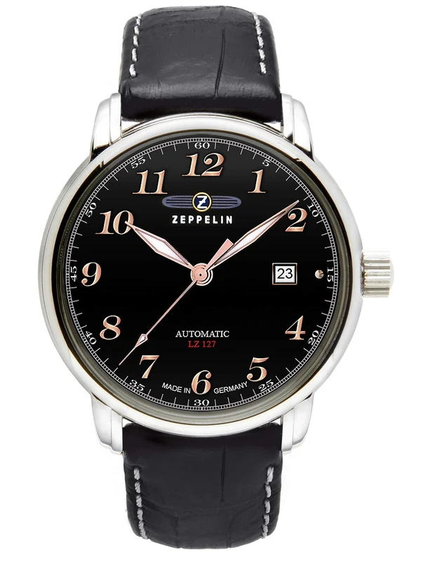 Zeppelin Count Mens Analogue Automatic Watch with Leather Bracelet 7656-2