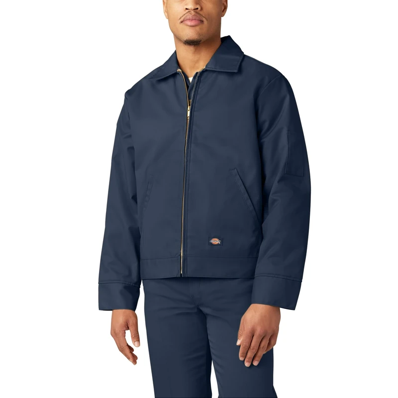 Dickies Men's Big-Tall Lined Eisenhower Jacket, Dark Navy, M Tall