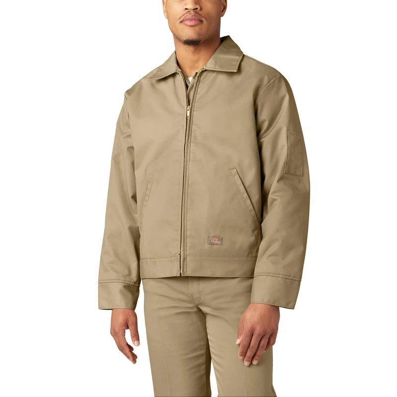 Dickies Men's Big-Tall Lined Eisenhower Jacket, Khaki, XXXL Tall