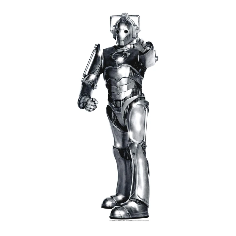 Star Cutouts SC010 Doctor Who Cyberman Lifesize Cardboard Cutout – Sci-Fi Villain Display, Whovian Fan Gift & Collector Decoration - Image 1