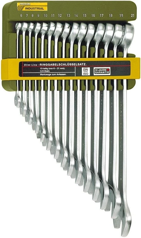 PROXXON Slim Line 23821 Combination Spanner Set 6 - 21 mm 15-Piece Set