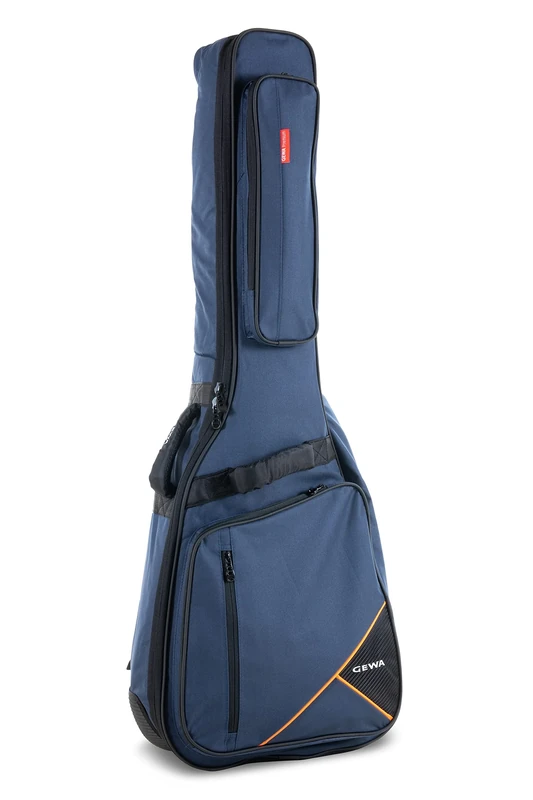 GEWA Guitar Gig Bag Premium 20mm for acoustic guitar blue (tear-resistant and water-repellent, Neck Protection System, luxury backpack straps, large accessory compartment) 213201