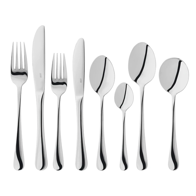 Judge Windsor 18/0 Stainless Steel Cutlery 44-Piece Set for 6 Place Settings with 2 Serving Spoons, 25 Year Guarantee