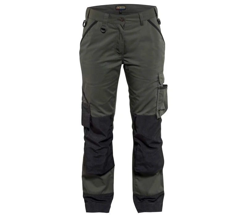 Blakläder 715418354699C46 Size C46 "Garden" Woman Trousers - Army Green/Black