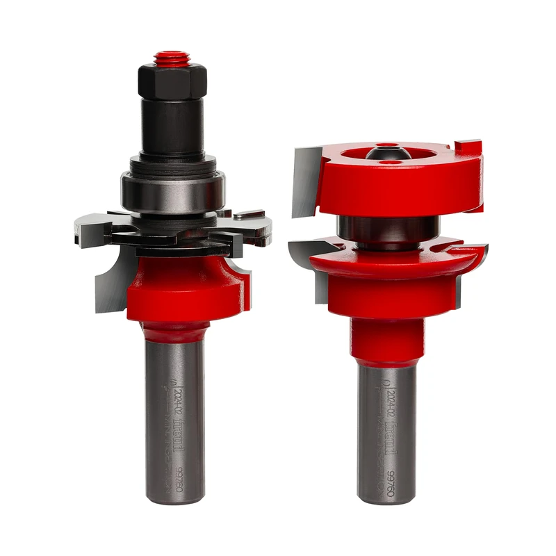 Freud 99-760: 1-11/16" (Dia.) Premier Adjustable Rail & Stile Bit with 1/2" Shank (Round Over), 3-3/4" Overall Length