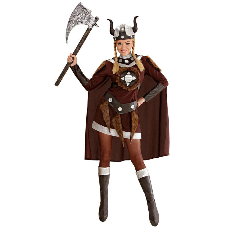 Ladies Viking Viktoria Costume Small UK 8-10 for Sparticus Roman Gladiator Fancy Dress