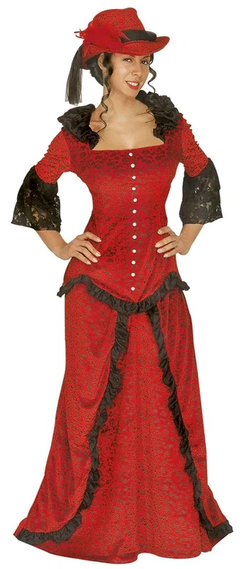 Ladies Western Lady Costume Small UK 8-10 for Wild West Cowboy Fancy Dress