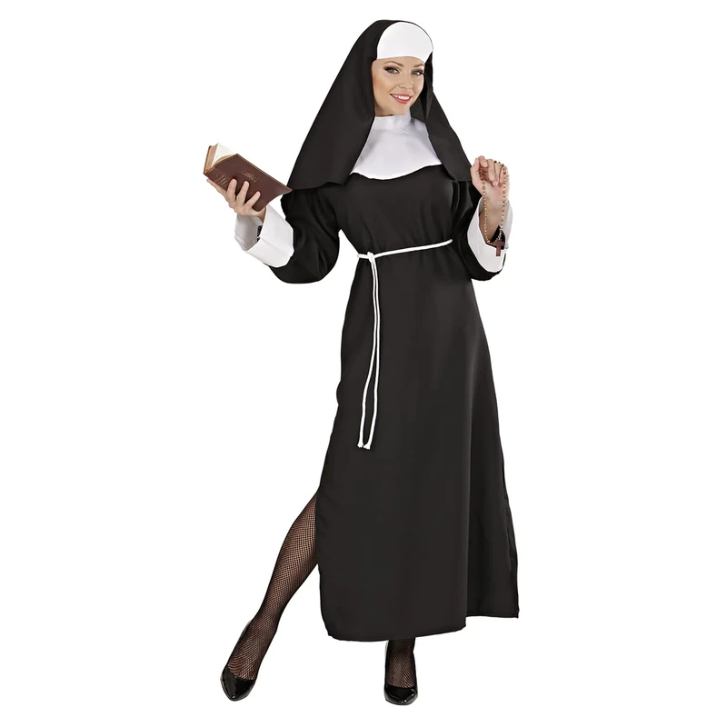 Ladies Deluxe Nun Costume Large UK 14-16 for Sister Hen Party Fancy Dress