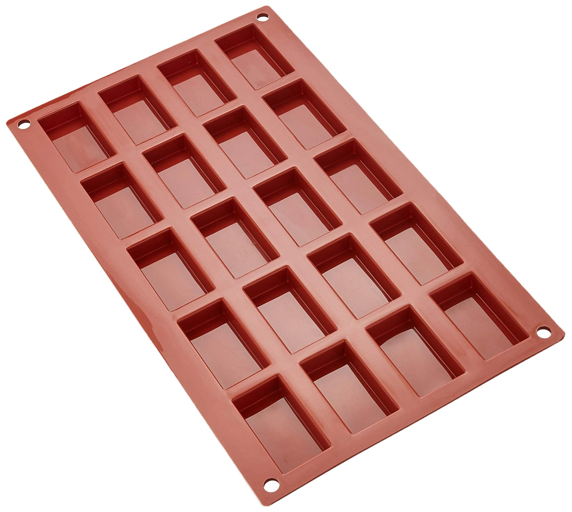 silikomart | SF025 Silicone Mould for Monoportions, Non-stick, 20 Moulds, Pack of 1 Cake mould, 49 x 26 mm, h 11 mm, Made in Italy