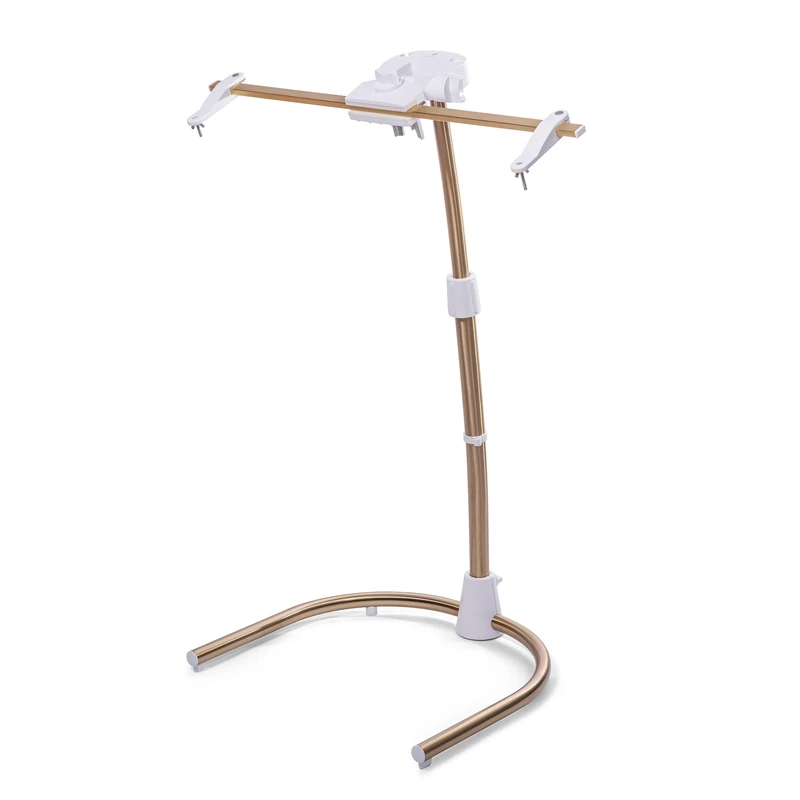 Daylight Company Stitchsmart Stand, Adjustable Embroidery Hoop Stand, Rotated Cross Stitch Stand, Hoop Holder, Hands Free Needlework Stand for Art Craft Sewing Projects, Cream