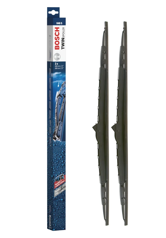 Bosch Wiper Blade Twin Spoiler 046S, Length: 680mm/680mm – Set of Front Wiper Blades
