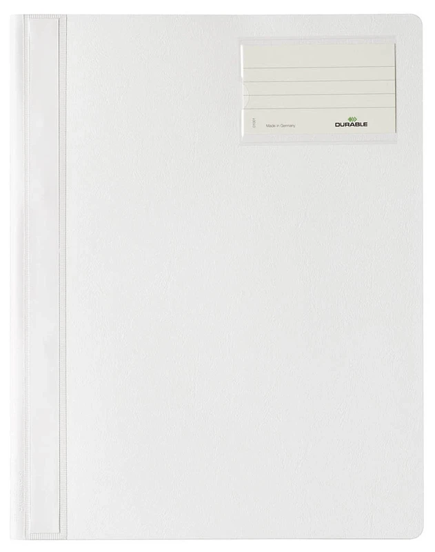 Durable 250007 Slip Folder, A4 Extra Wide (Pack of 25) - Whitely