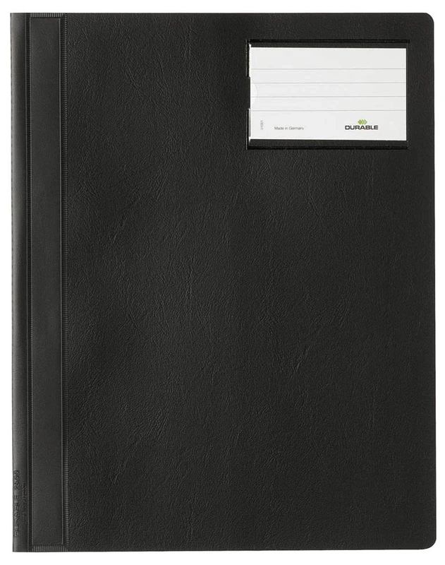 Durable 250007 Slip Folder, A4 Extra Wide (Pack of 25) - Black