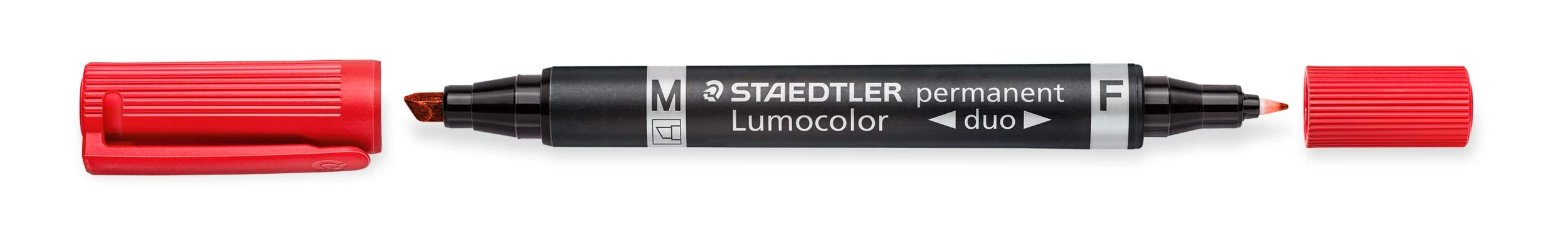 Staedtler Lumocolor Duo Permanent Markers Pack of 10 Red