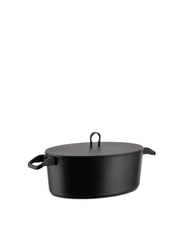 Officina Alessi Oval Casserole, Black