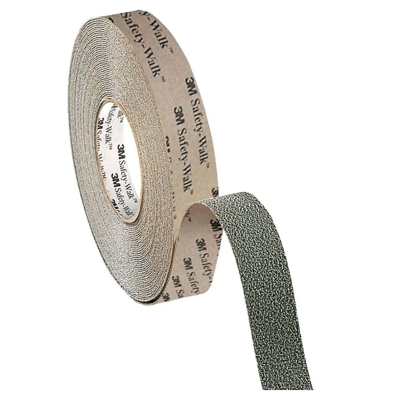 3M Safety-Walk Slip Resistant Resilient Medium Tape 300 Series, Grey, 25.4 mm x 18.3 m